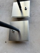 Vaughan leeslampen 2 sets. Met zwarte achterplaat en met chrome achterplaat