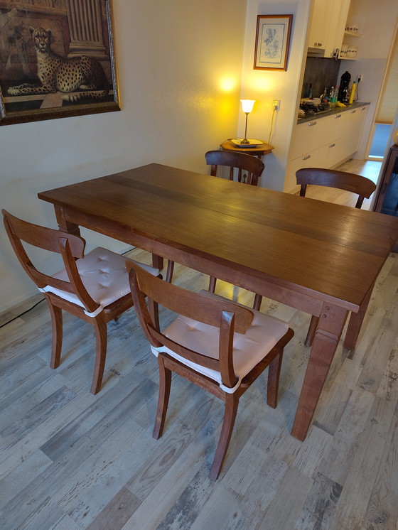 Image 1 of Vintage Cherry Wood Dining Set