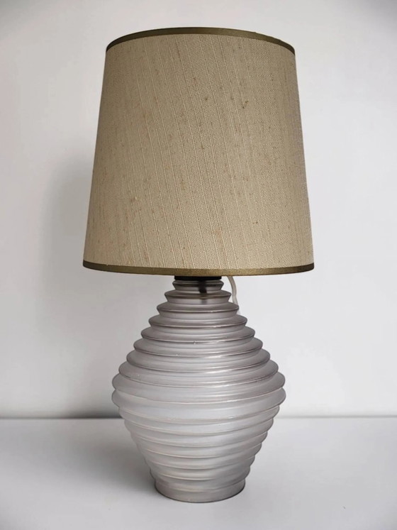 Frosted glass lamp, France, circa 1930-50 – Table lamps, Crystal, Art Deco (photo 9 of 9)