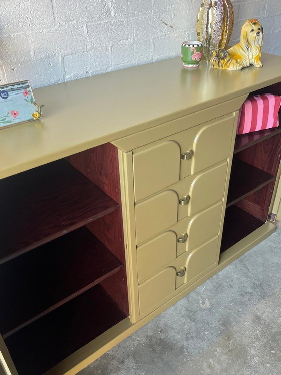 Image 1 of Buffet postmoderne des années 1970 aux lignes Art déco (restylé)