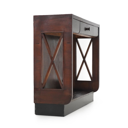 Rationalist wooden console, 1930s