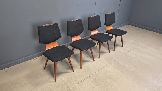 Image 1 of Scandinavische eetkamerstoelen uit het midden van de 20e eeuw, jaren 60.