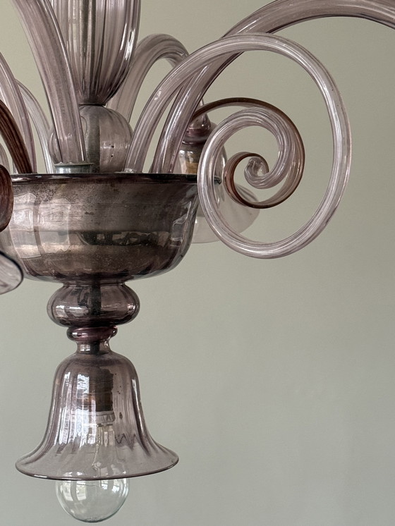 Image 1 of Lampada in vetro di Murano di Vittorio Zecchin