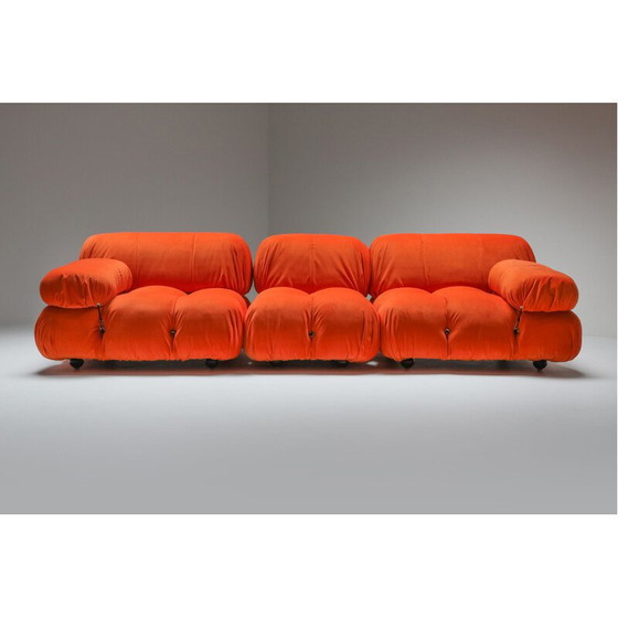 Image 1 of Vintage sectional sofa Camaleonda in bright orange  1970s