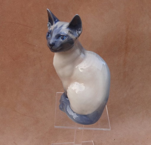 Siamese, Siam Cat, Siamkatze, Porcelain, Royal Copenhagen