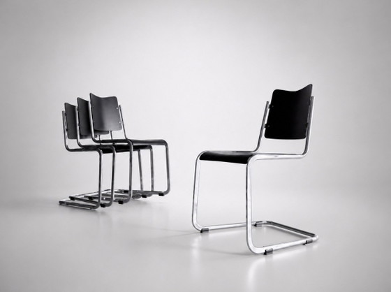 Image 1 of Set of 4 Vintage Tecta B11 Cantilever Chairs, Jean Prouve