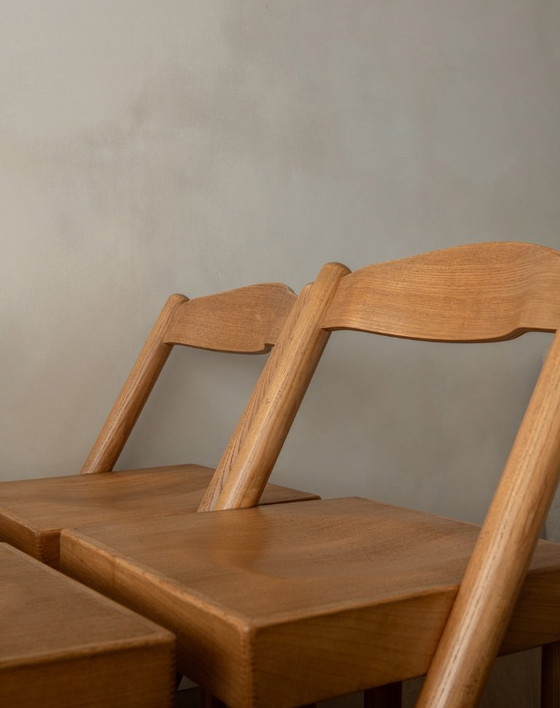 Image 1 of Sedie da pranzo vintage italiane Iva di Roberto Pamio e Renato Toso per Stilwood, 1972, set di 4