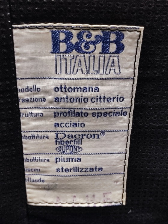 Zeer Zeldzame B&B Italia Bank: Model Ottomana – Banken, Metal, Textile (photo 3 of 6)