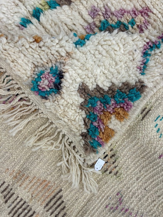 Image 1 of Marokkaans handgemaakt wollen tapijt 160x250 cm – Beni Ourain stijl kleurrijk Berber tapijt