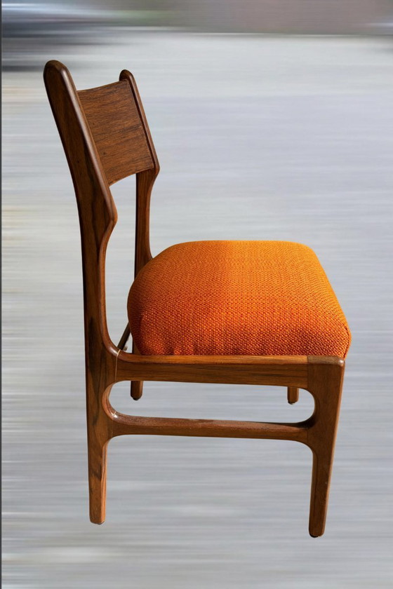 Image 1 of 4x Funder-Schmidt & Madsen Esszimmerstühle im dänischen Stil der Mitte des Jahrhunderts