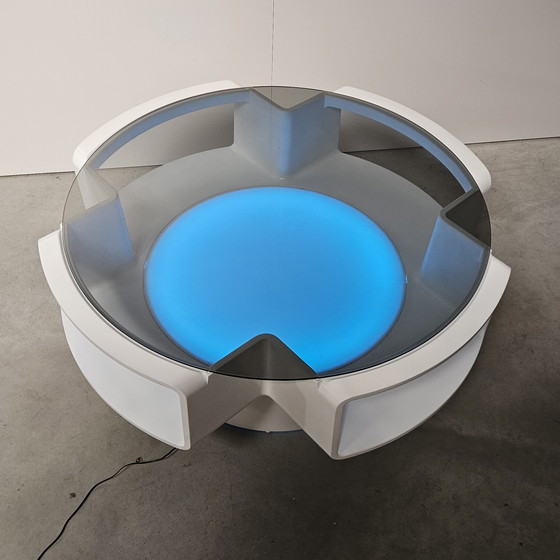 Image 1 of Tavolino da caffè Space Age Curver, illuminato