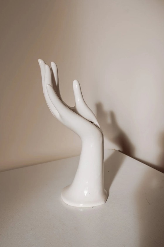 Image 1 of Vintage porcelain hand/vase or ring holder