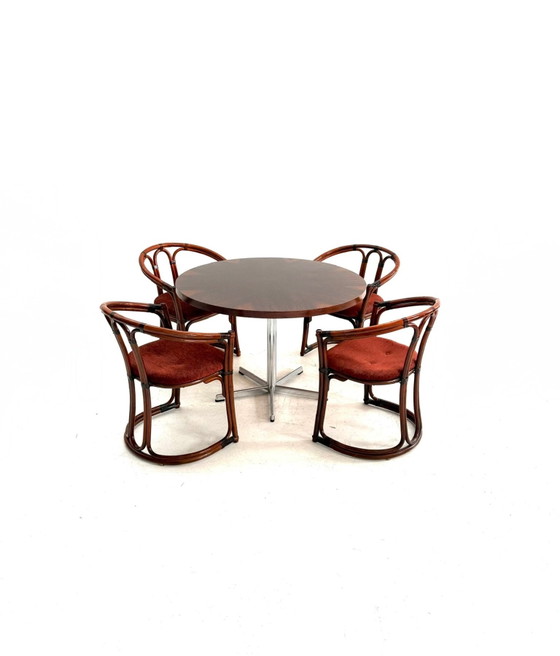 Set da pranzo vintage, anni '60 – Cromo, Legno (photo 14 of 14)