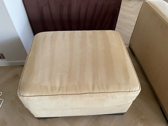 Natuzzi Sofa Set, Seating area, Metal, Textile, Beige (photo 2 of 9)