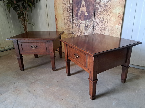 Image 1 of Klassische Beistelltische, Couchtische, Pflanztische Größe 60x60cm und 48cm hoch