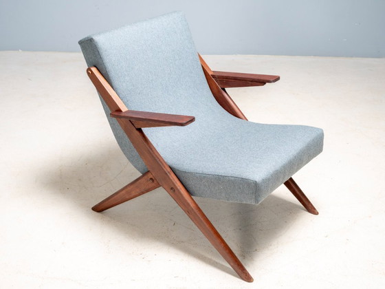 Image 1 of Sillón moderno de mediados de siglo, sillón completamente restaurado, década de 1950-1960