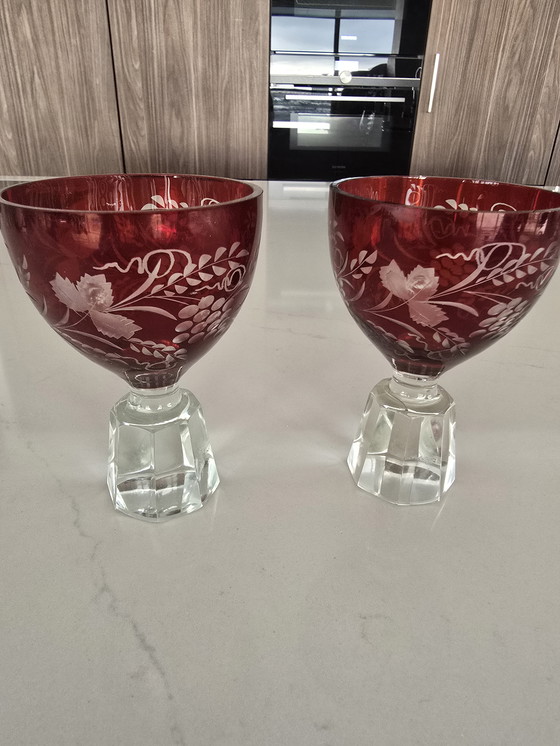 Image 1 of Antichi bicchieri boemi