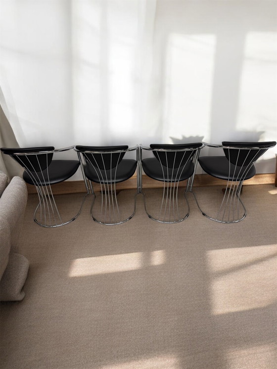 Image 1 of 4x Effezeta design stoelen