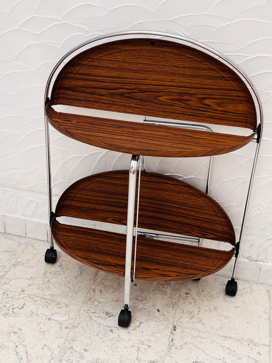 Image 1 of Oval folding sideboard