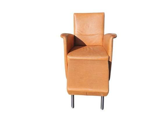 Image 1 of Poltrona + pouf abbinato - pelle - 2000