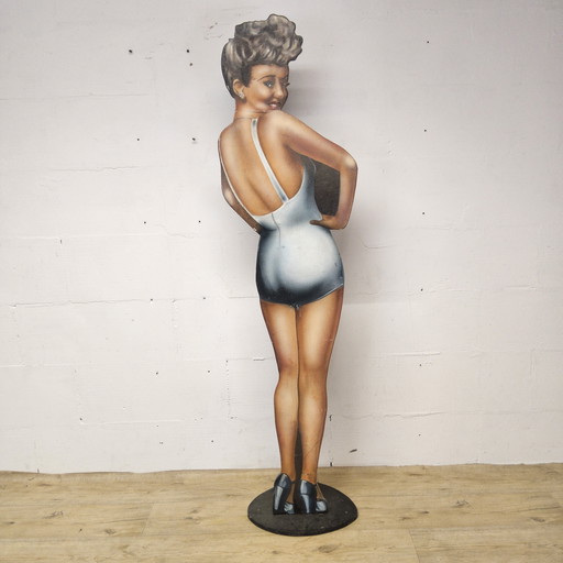 Signe fait à la main grandeur nature Betty Davis / Découpage / Figurine