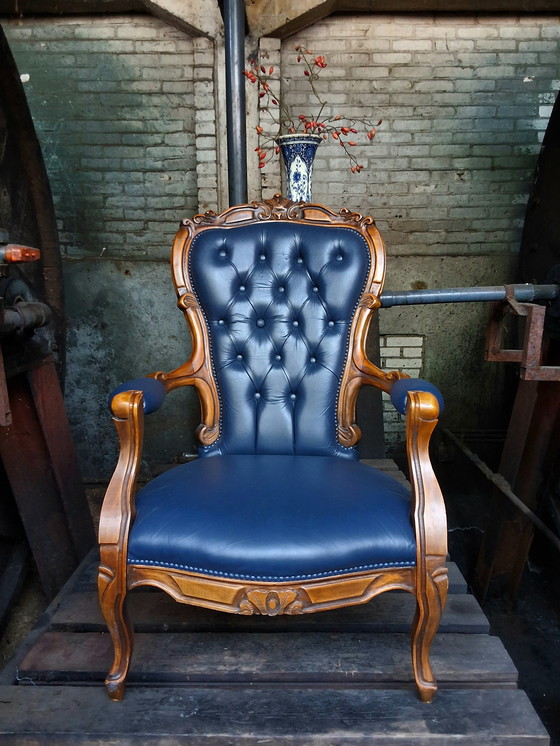 Image 1 of Baroque Victorian Chesterfield armchair