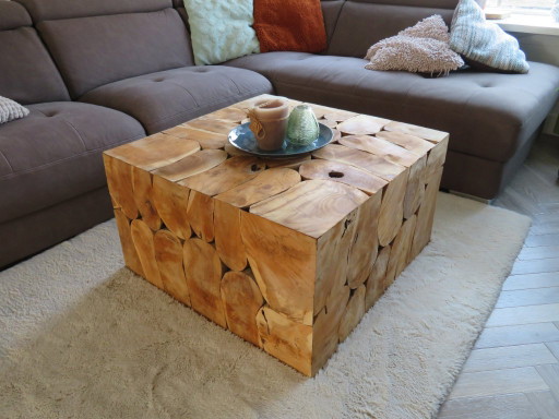 Table basse en teck indonésien