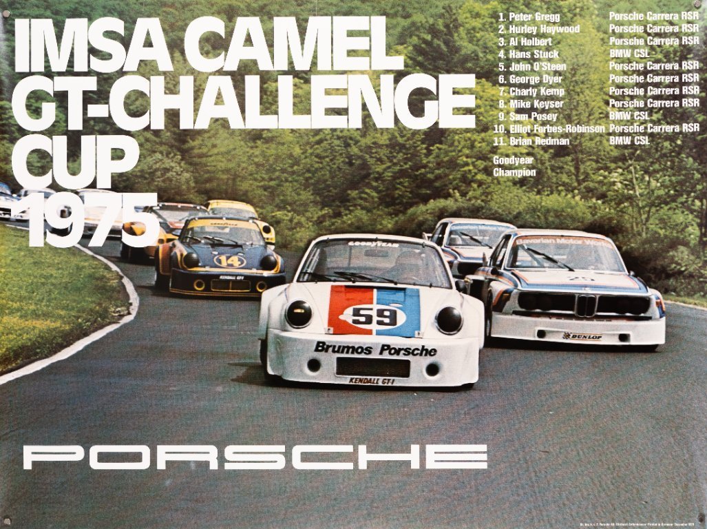 Porsche IMSA Camel GT Challenge Cup – 1975 – Original Vintage ...