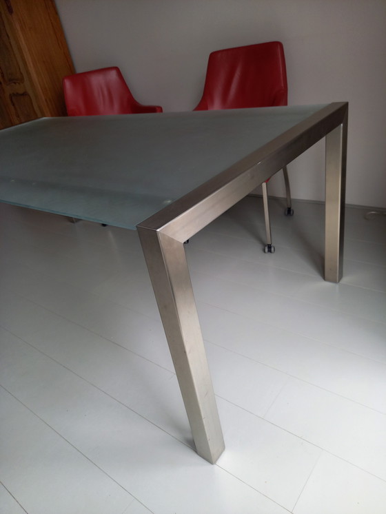 Image 1 of Glass Dining Table With 4 Chairs