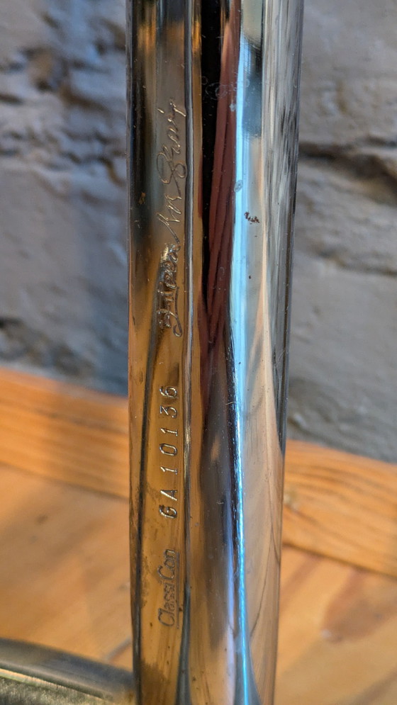 Image 1 of ClassiCon Eileen Grey E1027 side table glass chrome design classic