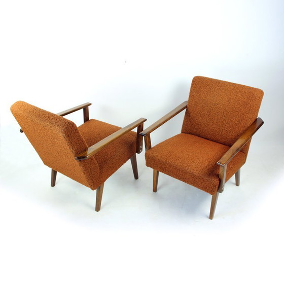 Image 1 of Par de sillones de estilo moderno de mediados de siglo, fabricados por Tatra en Checoslovaquia en la década de 1960.