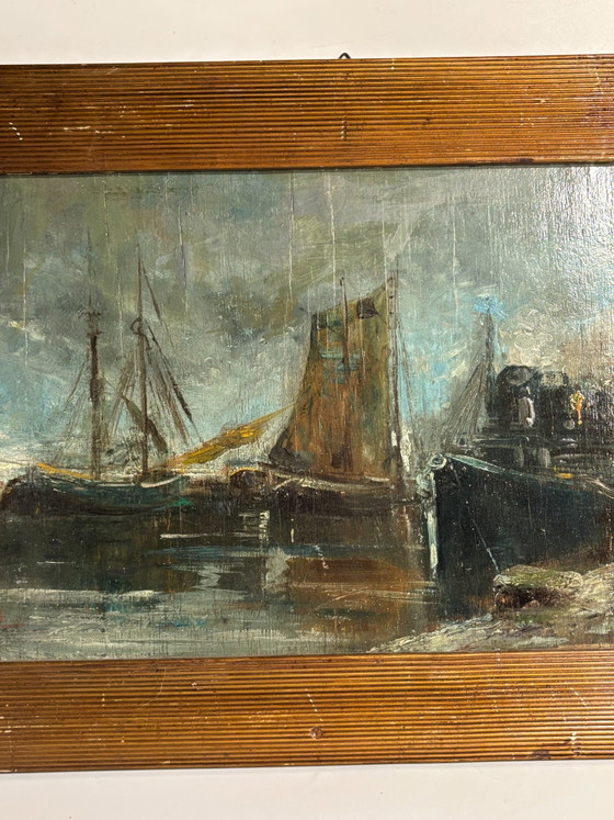 Seascape Oil Painting on Board by De Corsi – Paintings & Drawings (photo 3 of 8)