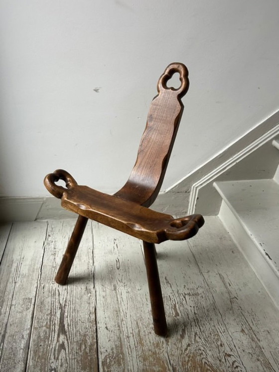 Image 1 of Houten volksstoel