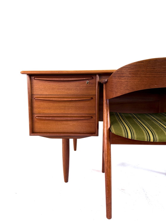 Vintage Teakhouten Bureau, Svend Åge Madsen ‘60 – Wood, Brass (photo 15 of 15)
