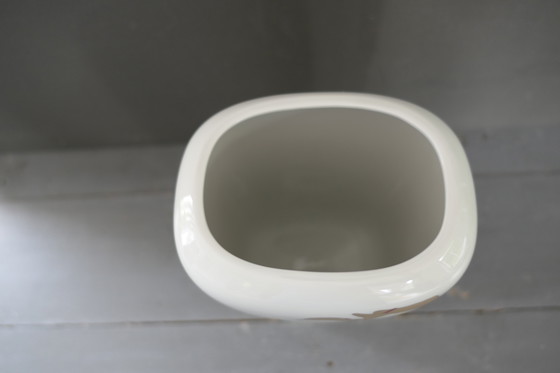 Image 1 of Vaso vintage Scherzer in porcellana con gigli di arum