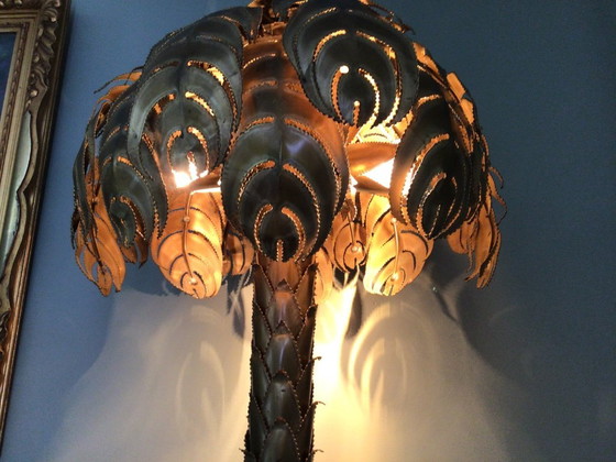 Image 1 of Palm Tree Lamp Designed by Cristian Tecoueyres for Maison Jansen