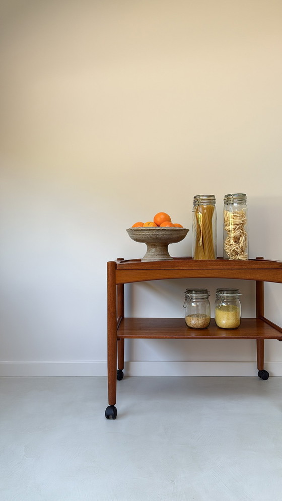 Image 1 of Carrello danese d'epoca in legno di Bernstorffsminde