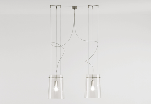 Prandina Sera lamp with clear glass