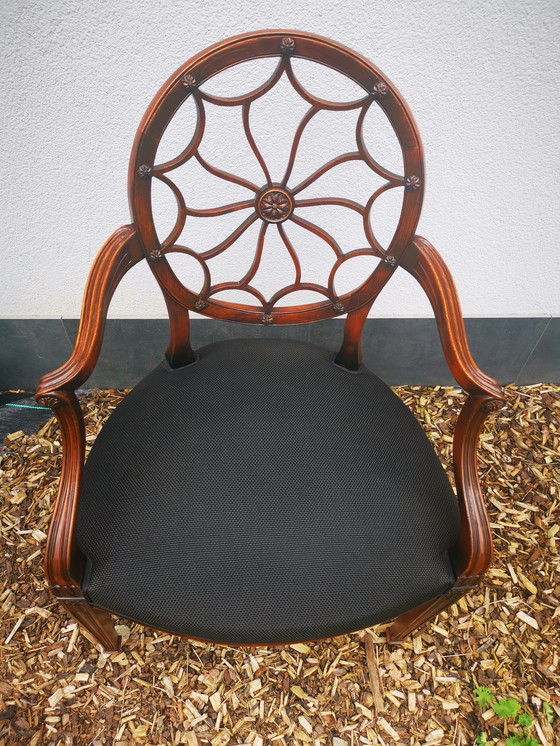 Image 1 of 5X Heppelwhite Style Spiderweb Chairs