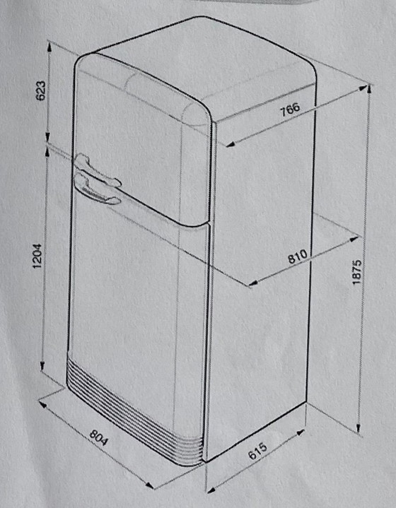 SMEG FAB50LCR Kühlschrank - Gefrierschrank – Küchenzubehör, Glas, Metall (photo 12 of 12)
