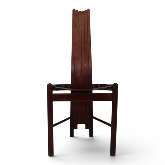 Image 1 of Allmilmö Brutalistischer Eichenstuhl, 1980