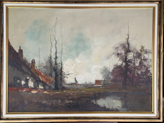 H.J.Pauwels olio – H.J. Pauwels, Arte, Legno, Tela (photo 5 of 10)
