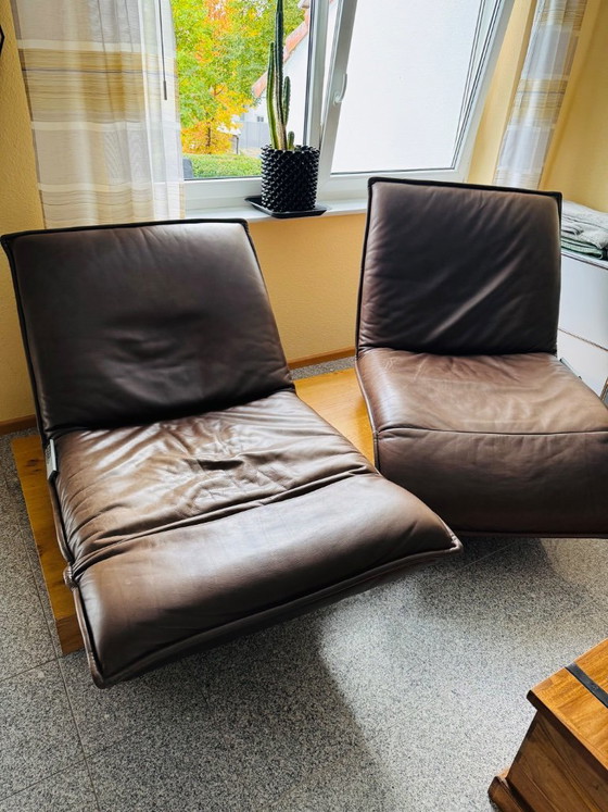 KOINOR EPOS 3 Designer Recliner Sofa | Leather | Beam Oak | 2 Motorized Seats | 240 cm – 2 seaters (photo 4 of 12)