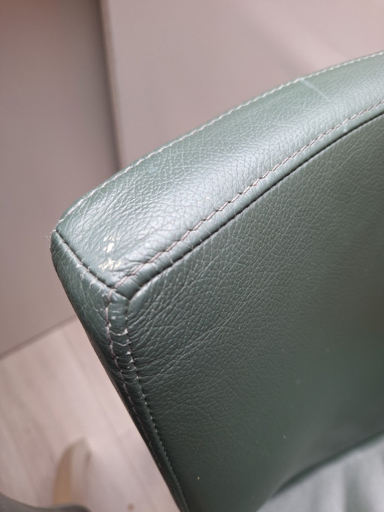 Image 1 of 3 sillas de comedor de cuero Leolux