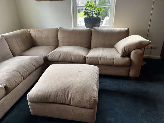 Image 1 of Gelderland hoekbank met poef