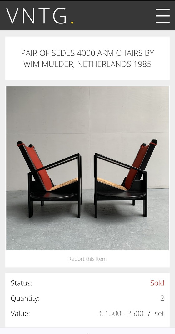 Sedes 4000 Armchair, Design Wim Mulder – Allerhande, Textile, Wood (photo 6 of 7)