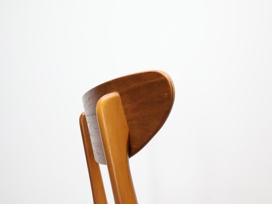 Image 1 of Set van 4 Deense eetkamerstoelen vintage