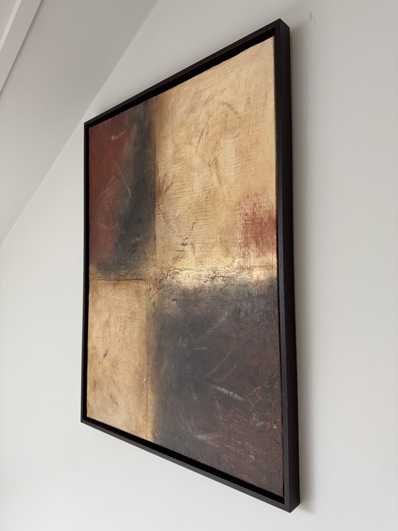 Brun & Terracotta | Abstract Texture Painting (60x80 Cm) – Paintings & Drawings, Canvas, Wood (photo 2 of 5)