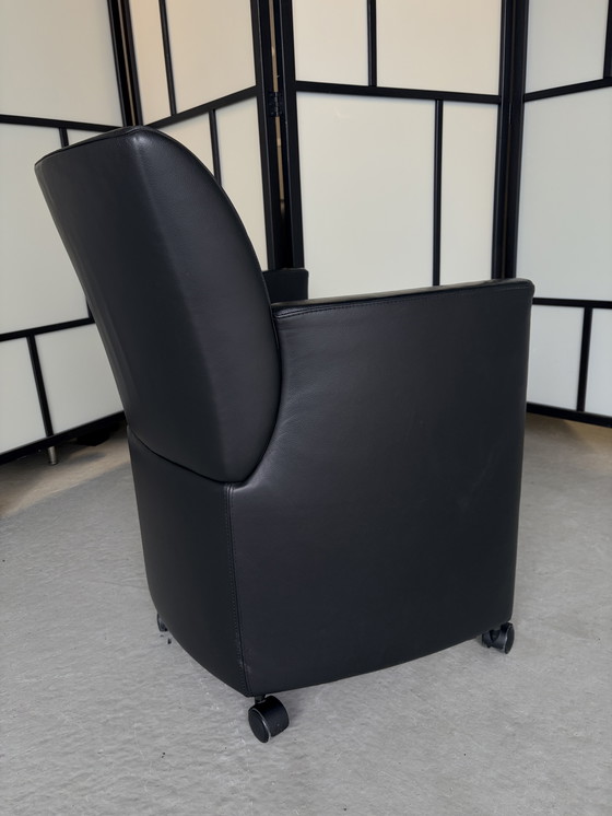 Image 1 of Sedia da pranzo Leolux Quantissimo con ruote piroettanti