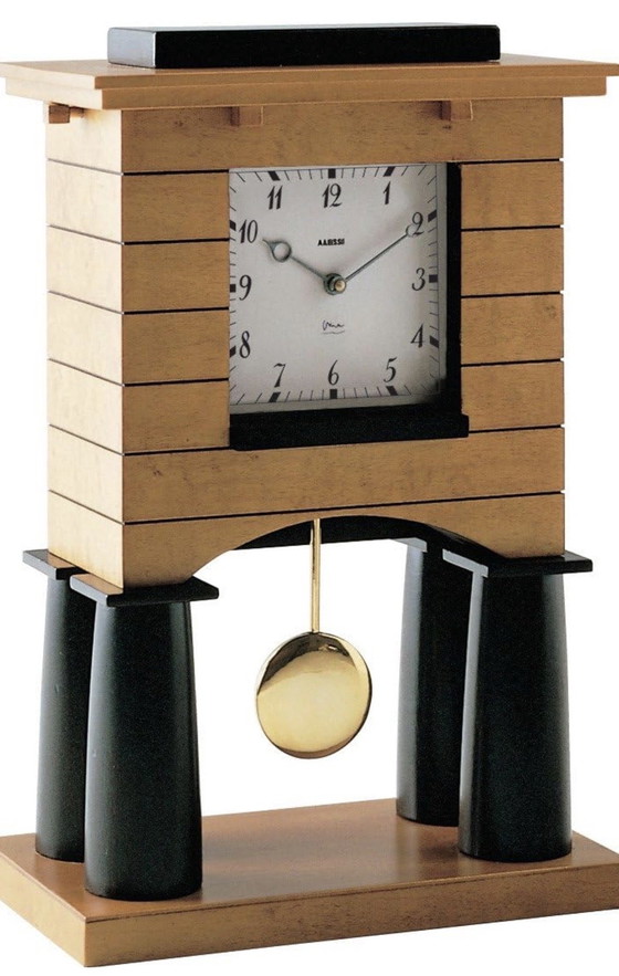 Image 1 of ALESSI MANTEL CLOCK TISCHUHR BY MICHAEL GRAVES MEMPHIS POSTMODERNE